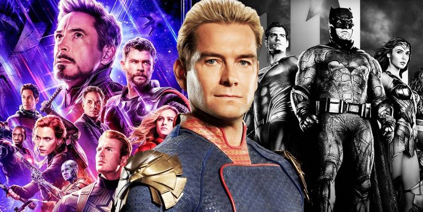 The Boys' Homelander with Marvel and DC.