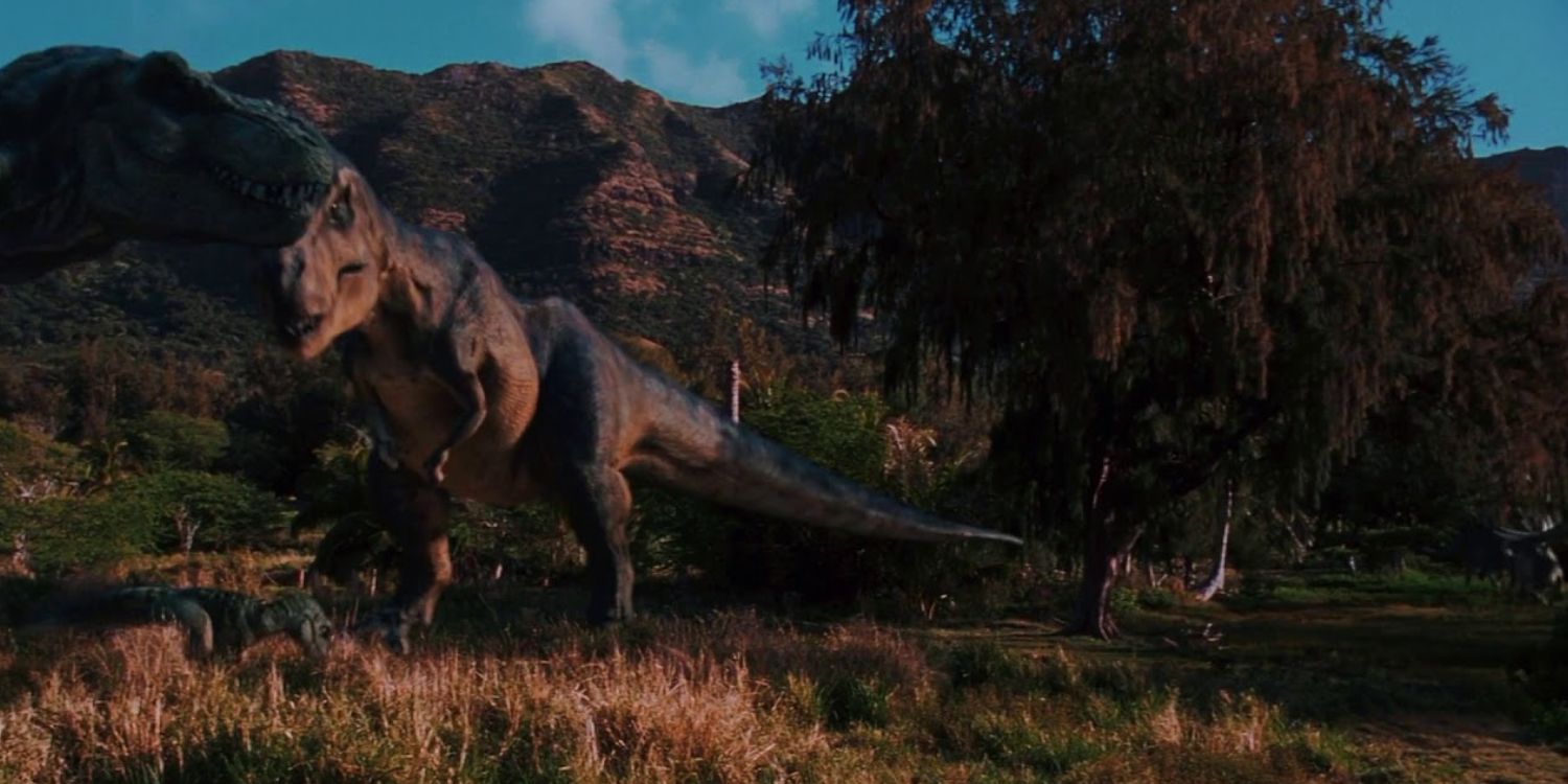 The T-Rex in The Lost World Jurassic Park's Ending shot