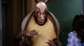 Ross Geller dressed as the Holiday Armadillo in Friends