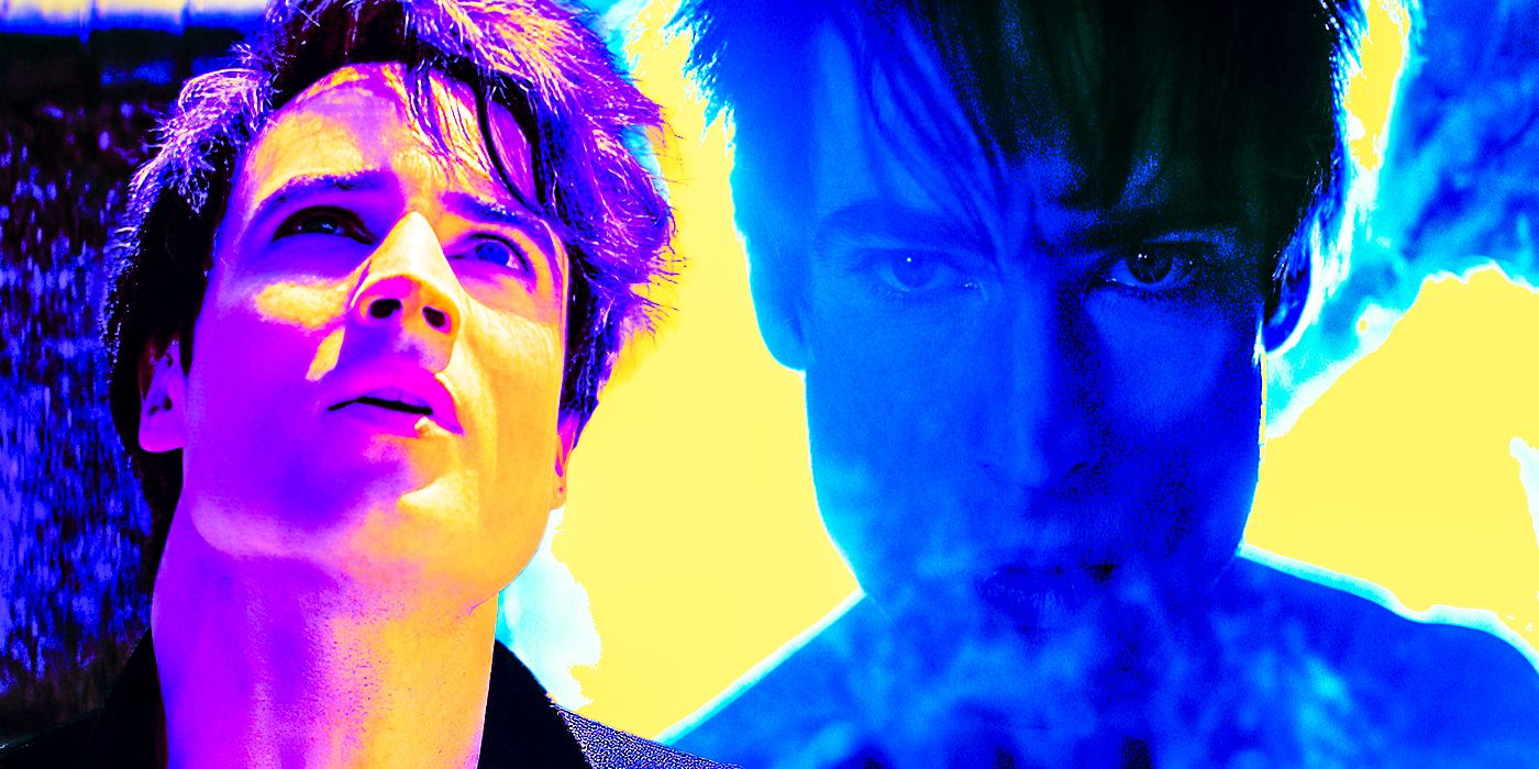 Collage of two images of Tom Sturridge as the title character in The Sandman