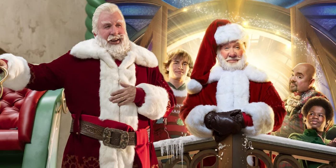 A composite image of characters from The Santa Clauses