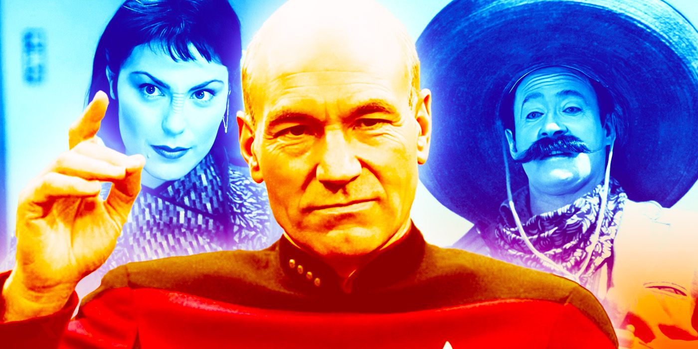 Ro Laren, Jean-Luc Picard, and Data