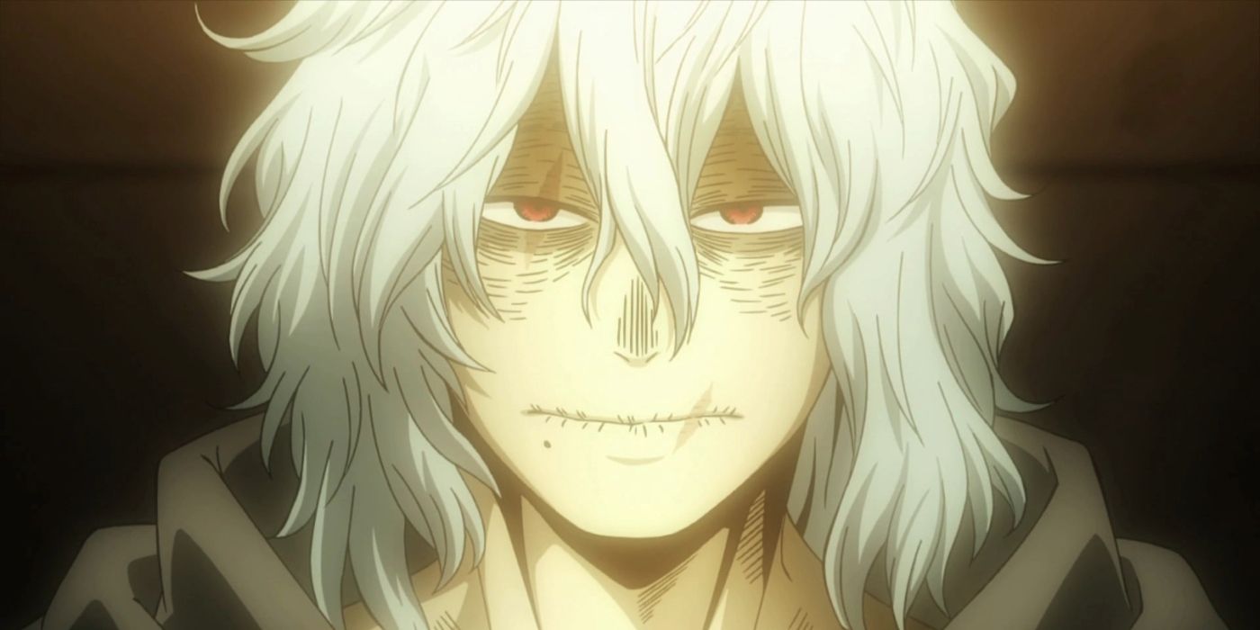 Tomura Shigaraki facing the camera with a neutral expression in My Hero Academia.
