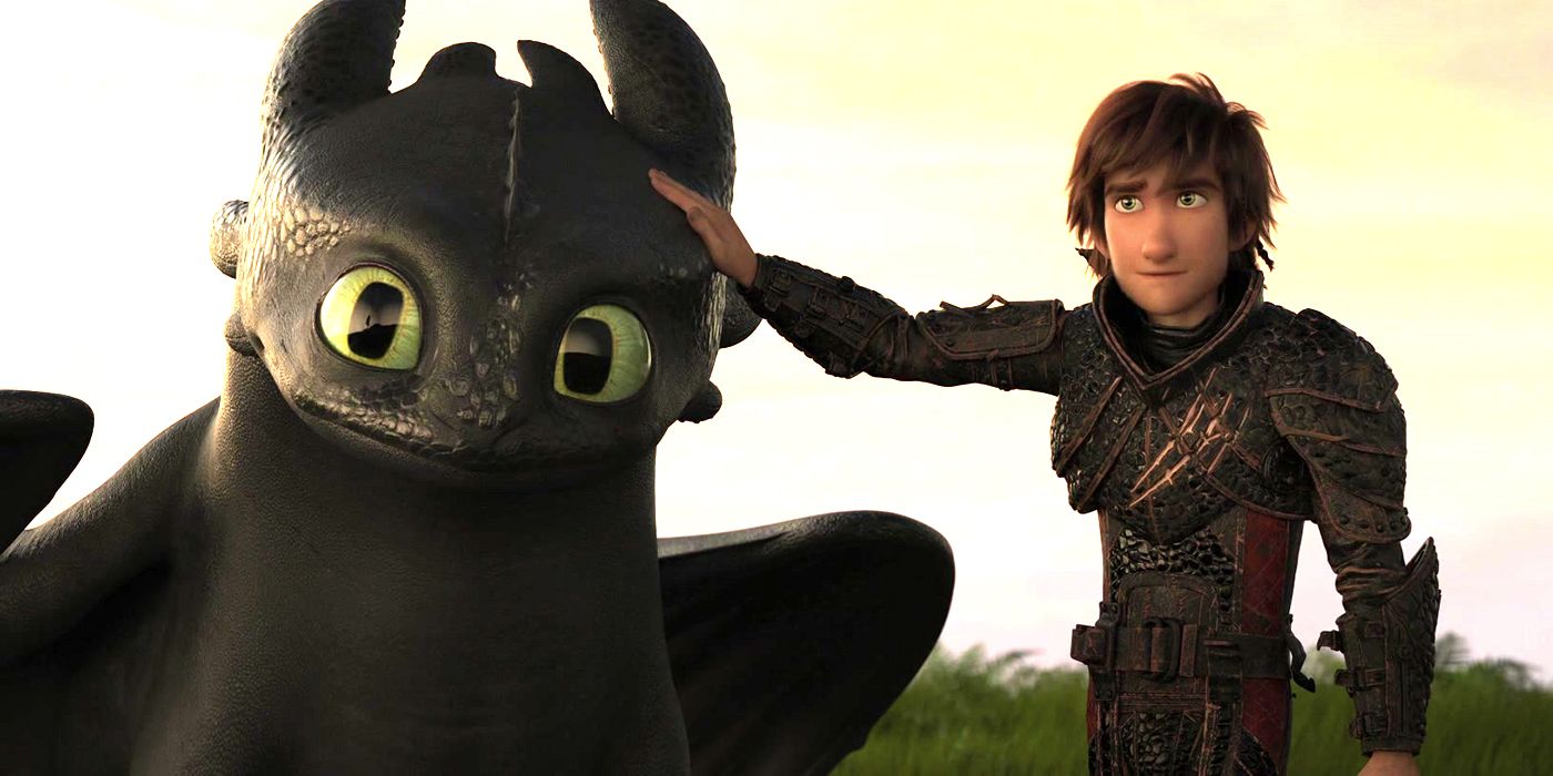 Toothless and Hiccup in How To Train Your Dragon The Hidden World