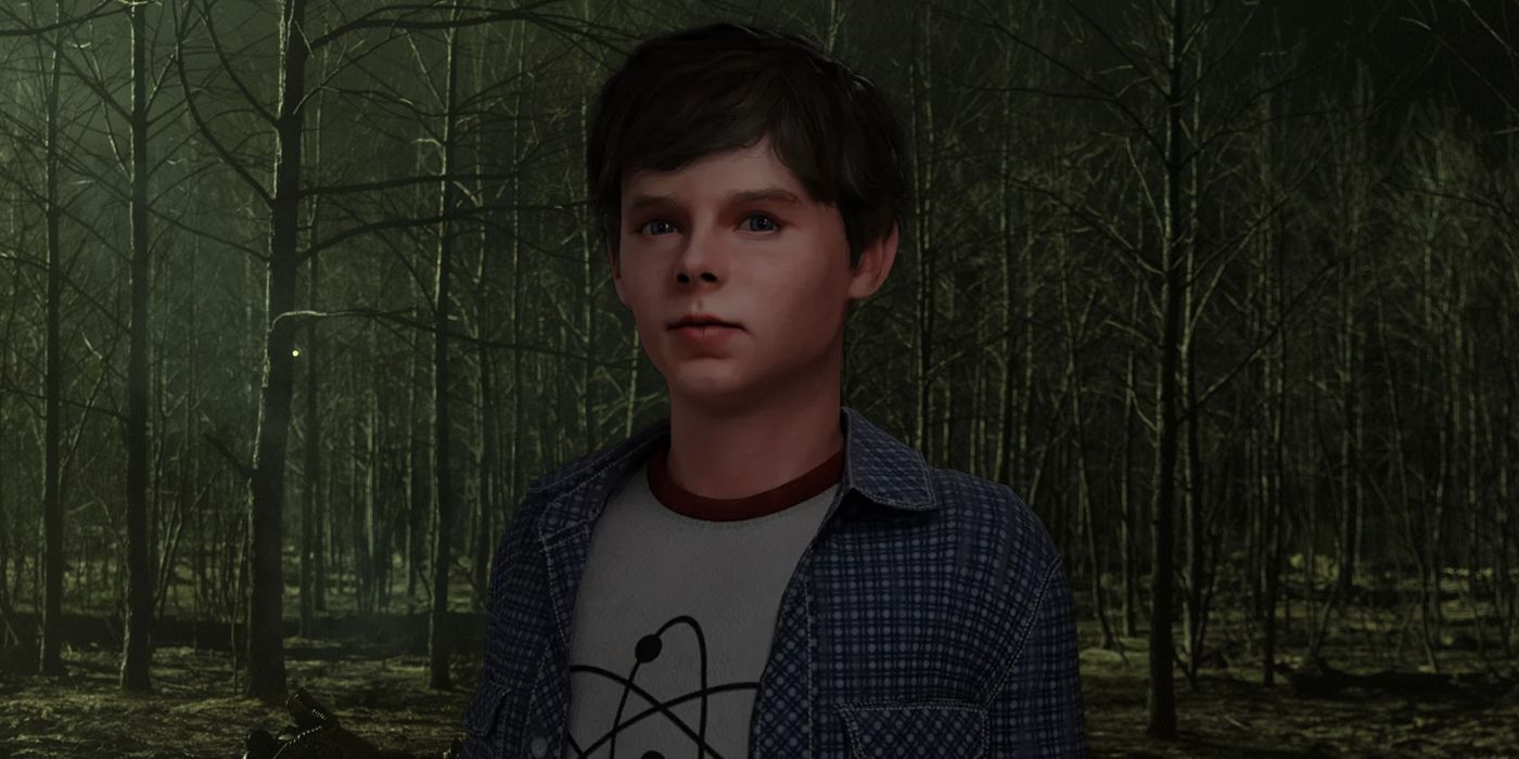 Carl from TWD Destinies with a forest behind him at night