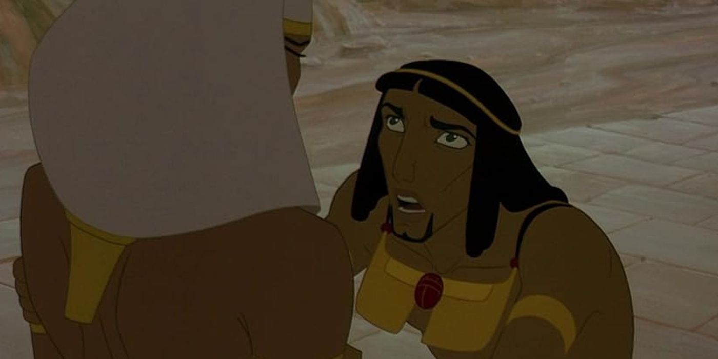 Two characters arguing in The Prince of Egypt