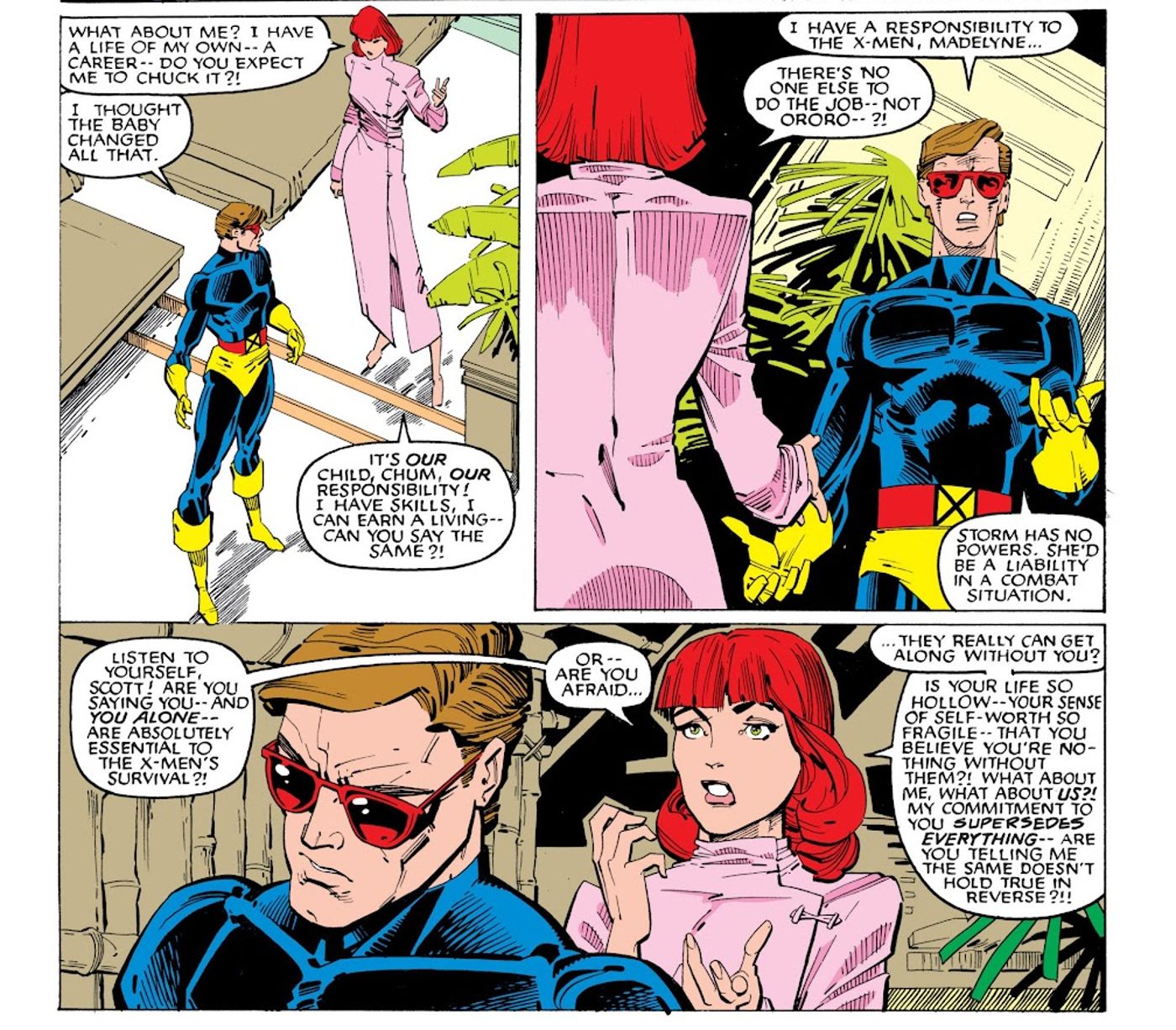 Uncanny X-Men, Scott Summers and Madelyne Pryor
