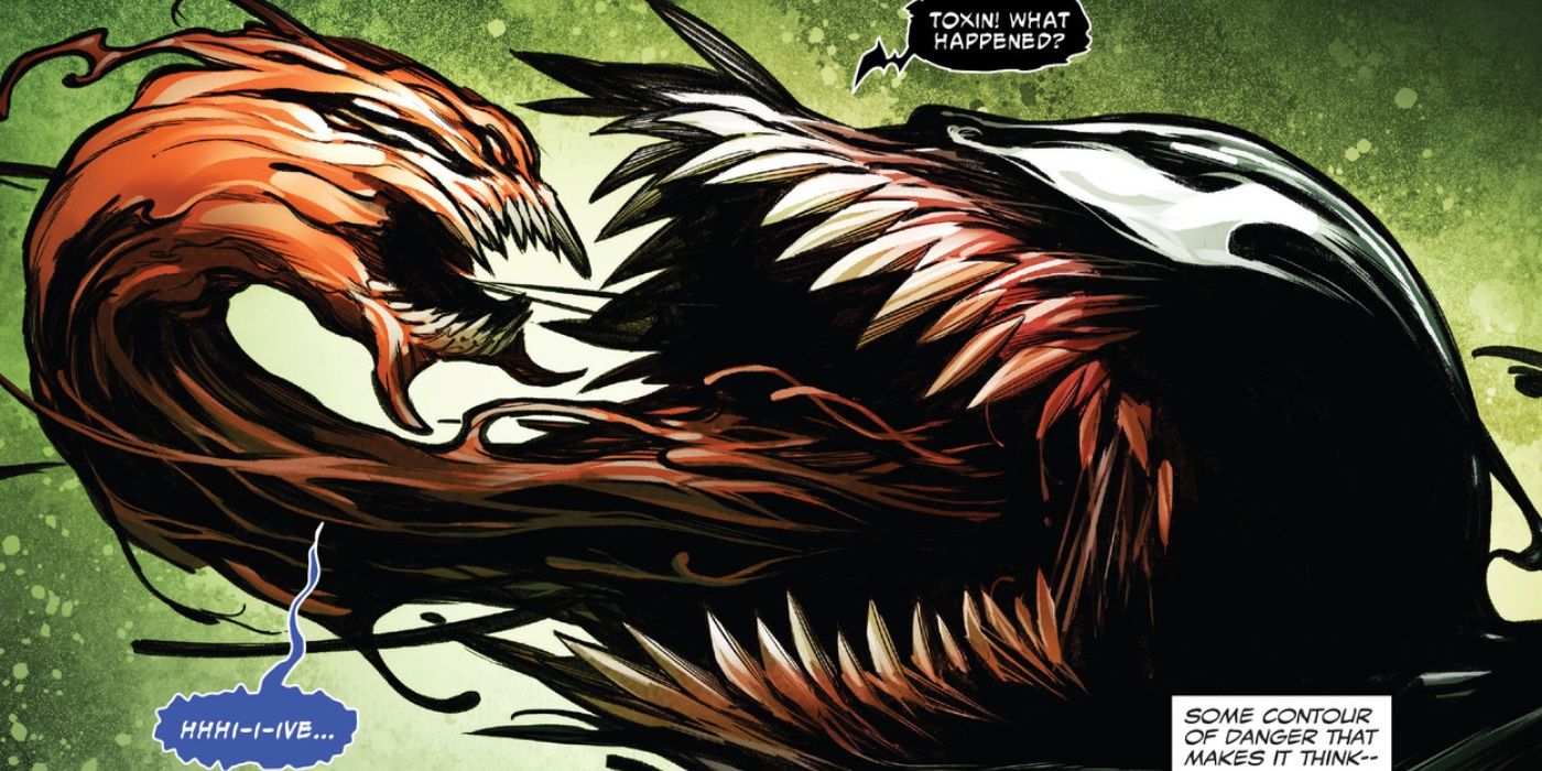 Venom fala com sua nova língua simbionte de toxina