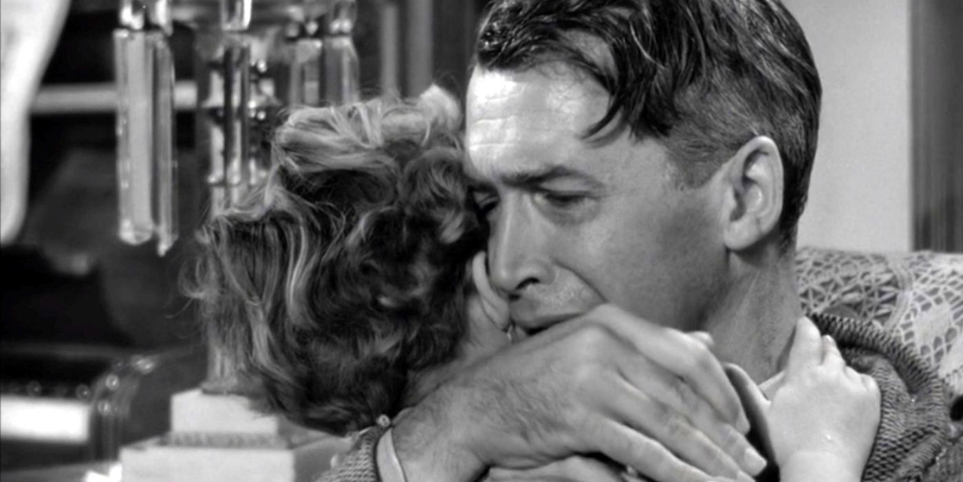 Tommy and George Bailey in It's a Wonderful Life.