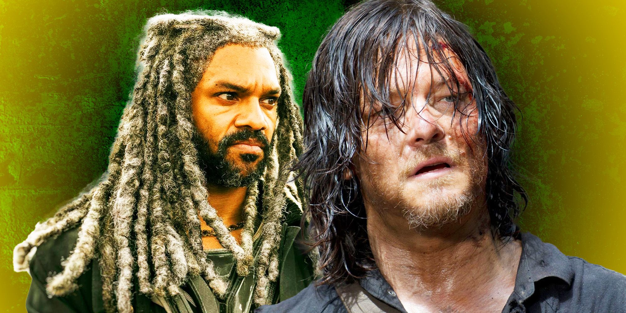 Khary Payton and Norman Reedus in The Walking Dead
