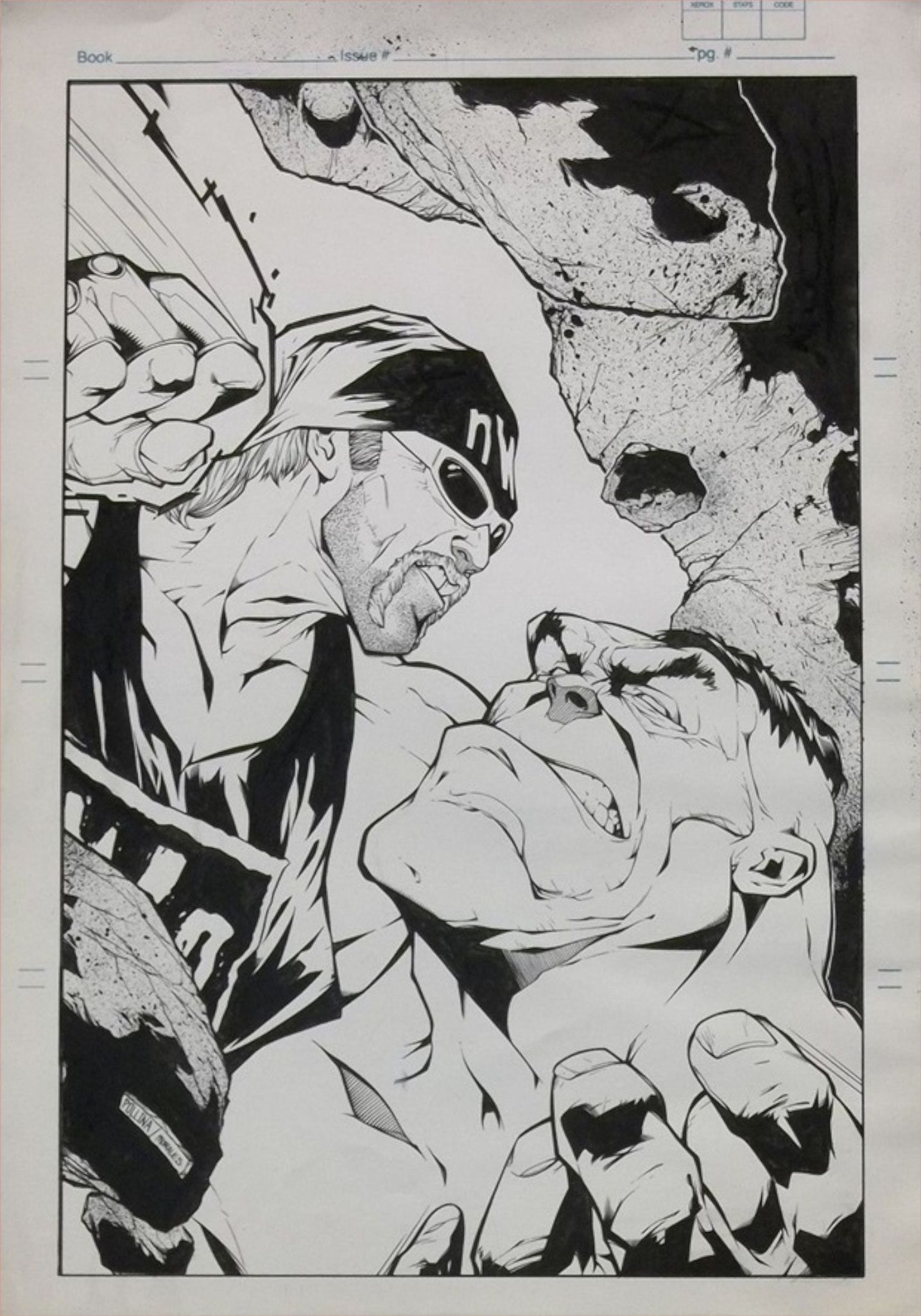 WCW Hollywood Hulk Hogan vs. the Incredible Hulk, concept art