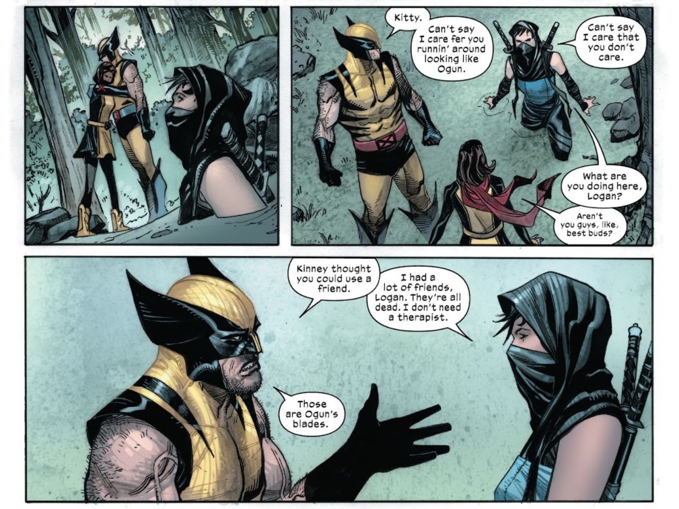 Wolverine and Shadowkat Discuss Gun