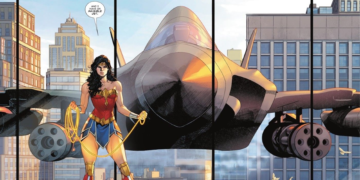 Wonder Woman tiene un jet invisible