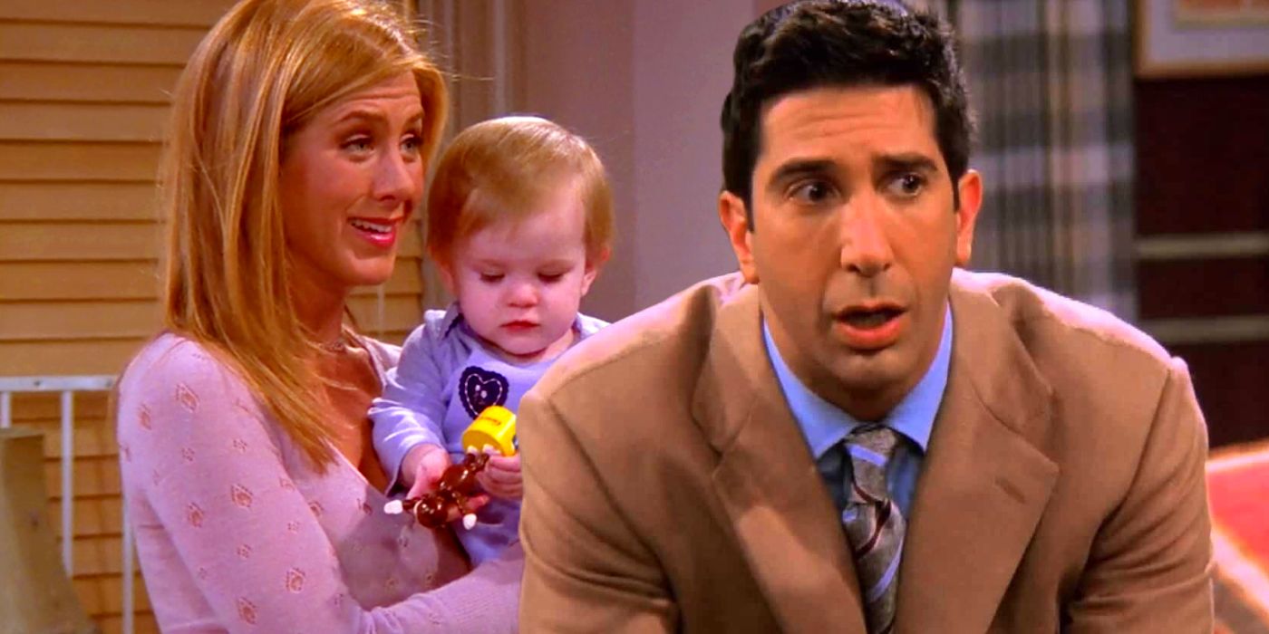 Rachel, Emma, and Ross in Friends