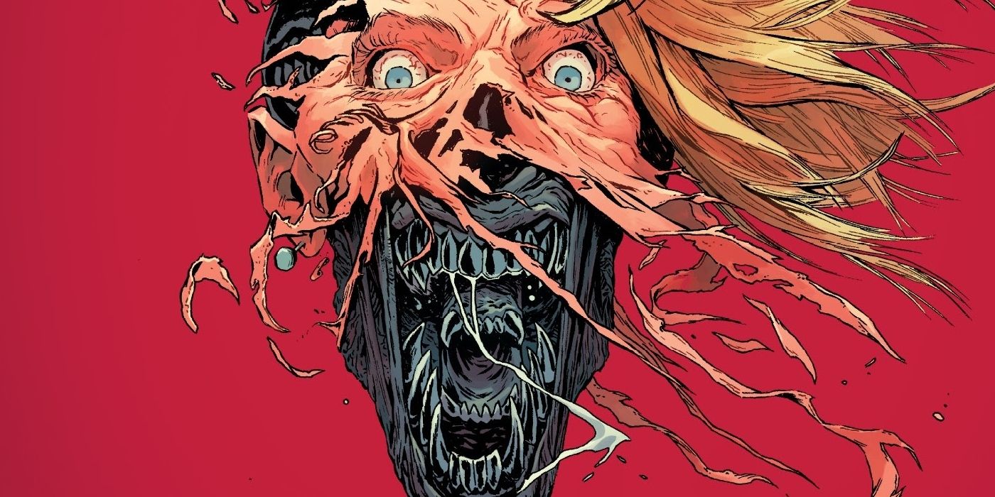 A human mutating into a Xenomorph from Alien 3.