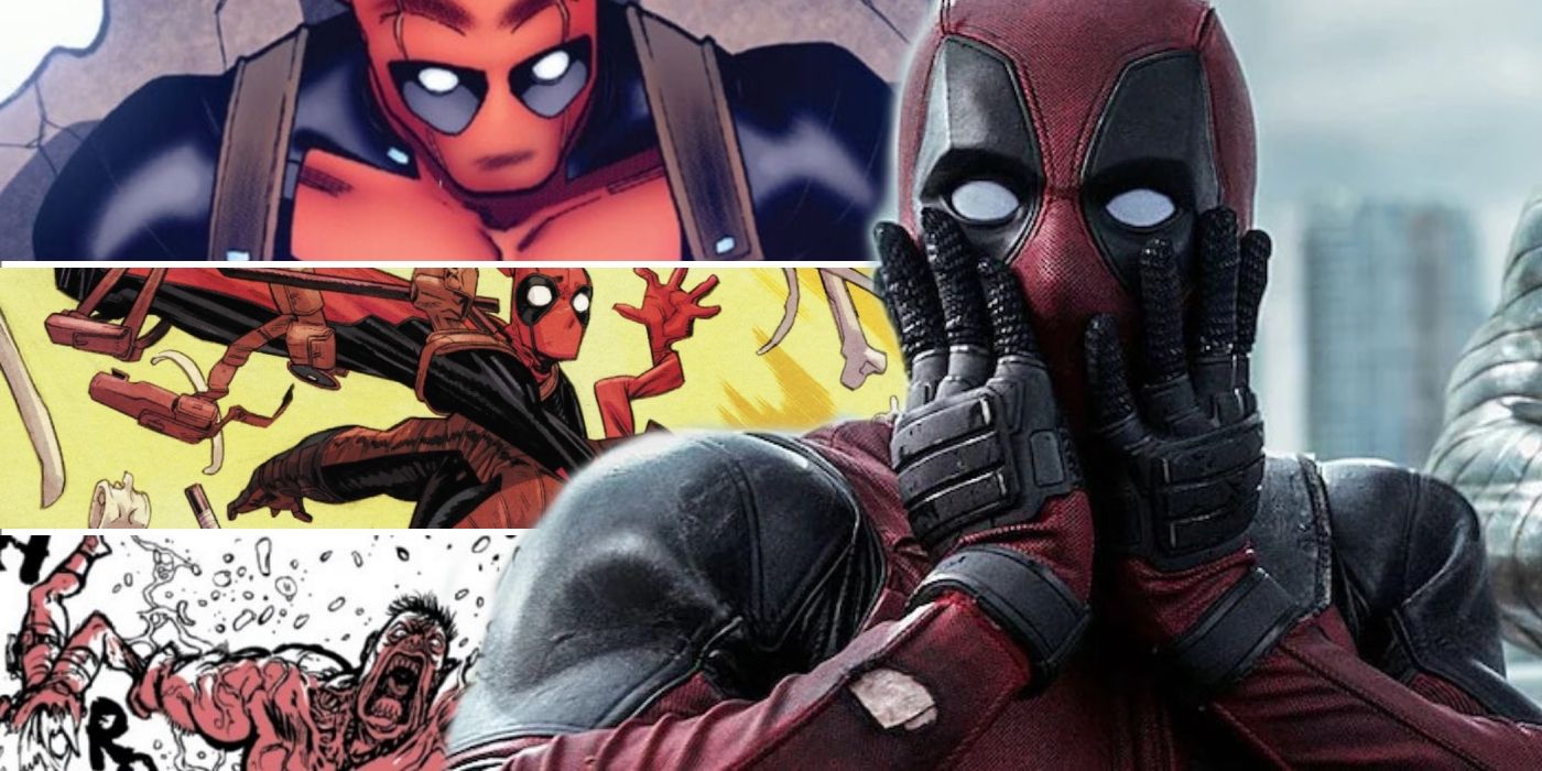 MCU Deadpool shocked by his comic book injuries. 
