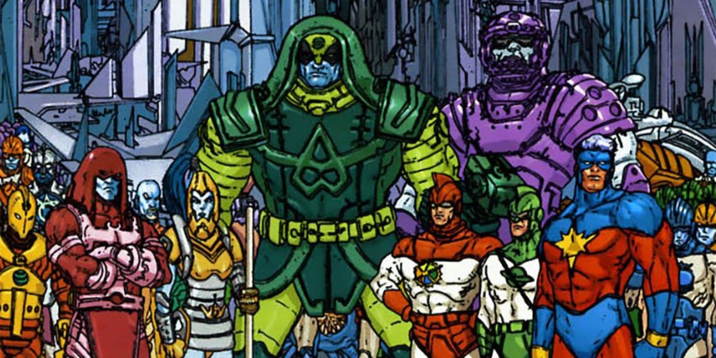Prominent members of Marvel Comics' Kree Empire.