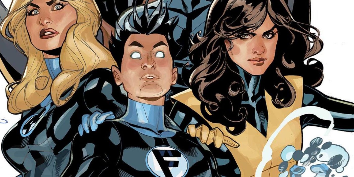 Franklin Richards with Sue Storm and Kate Pryde. 