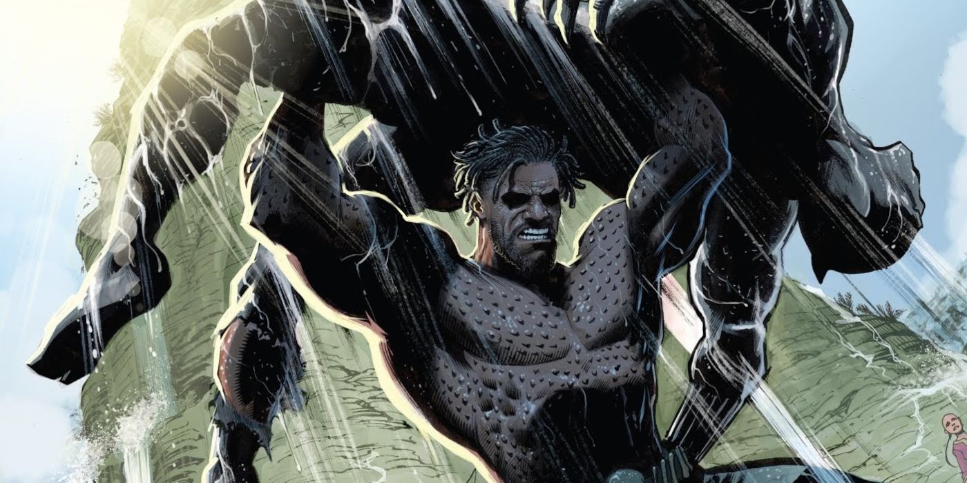 Killmonger defeating Black Panther.