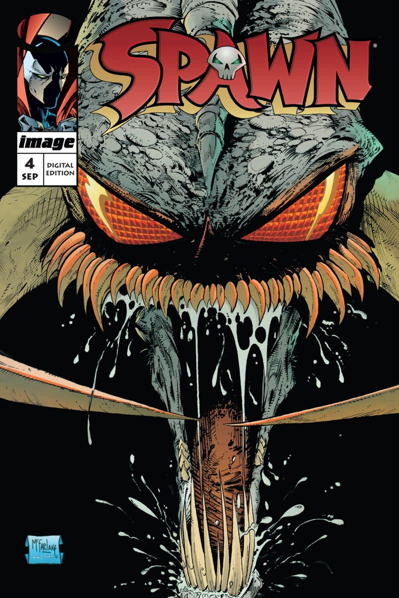 Spawn #4 cover art featuring the Violator.