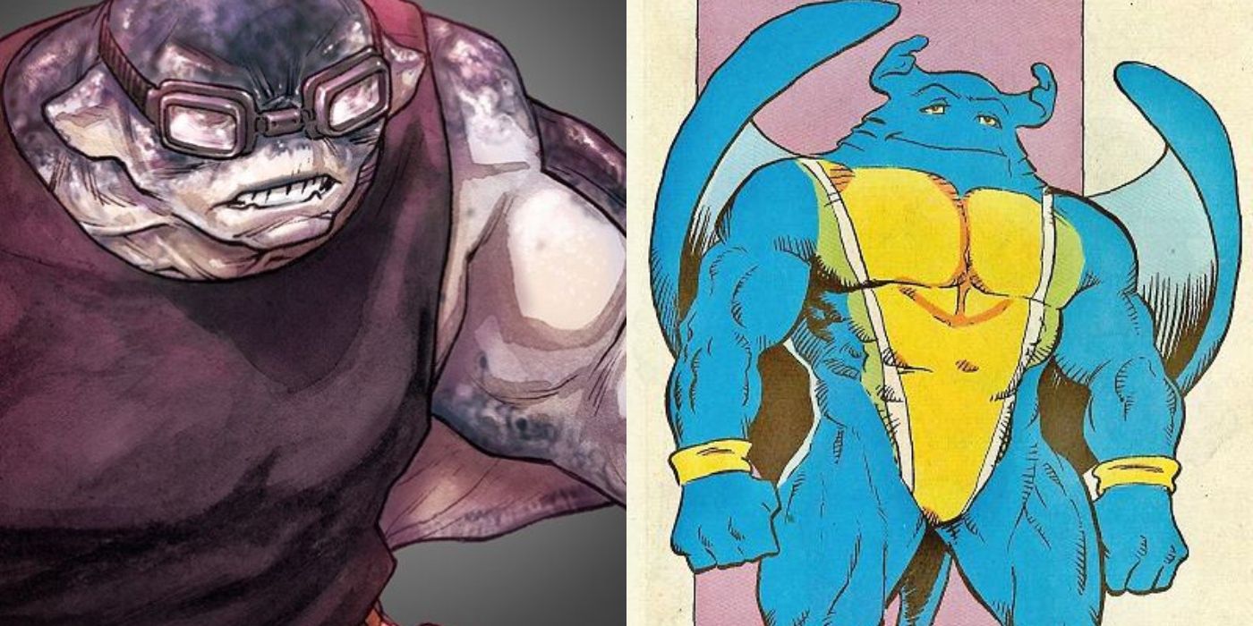 TMNT's Man Ray from IDW continuity & the '90s Archie Comics side-by-side.