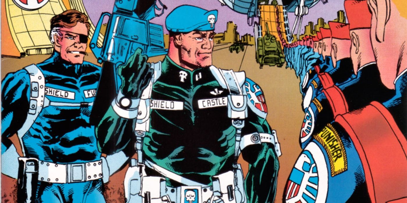 Punisher becoming an agent of SHIELD. 