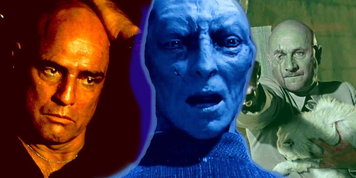 Marlon Brando in Apocalypse Now, Voldemort in Harry Potter and the Sorcerer&rsquo;s Stone, and Blofeld in You Only Live Twice