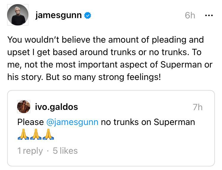 James Gunn Weighs In On Superman: Legacy Costume Design Argument 3 ...