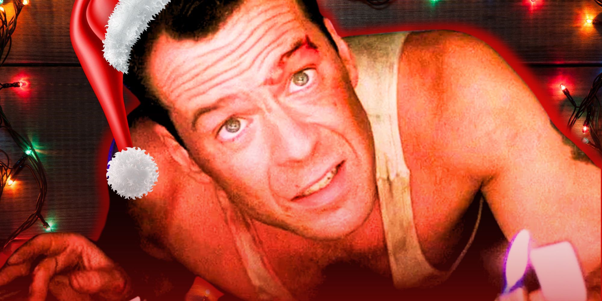 Bruce Willis as John McClane in Die Hard.