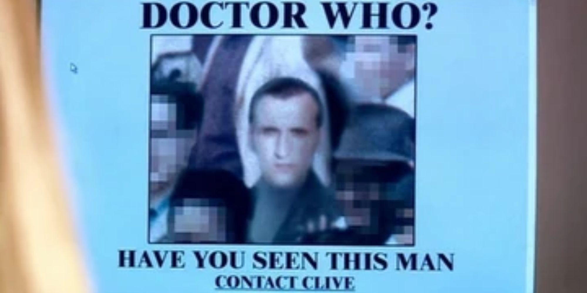 Clive&rsquo;s website in Doctor Who season 1, episode 1, &ldquo;Rose,&rdquo; featuring Christopher Eccleston&rsquo;s Ninth Doctor.