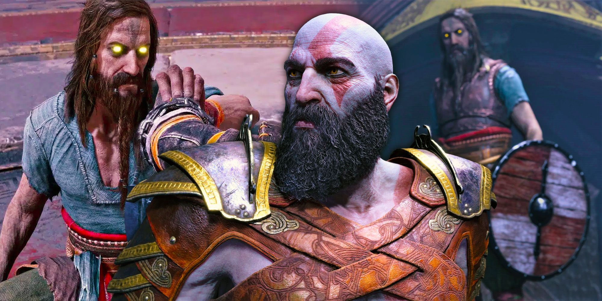 Tyr and Kratos in God of War Ragnarök: Valhalla.