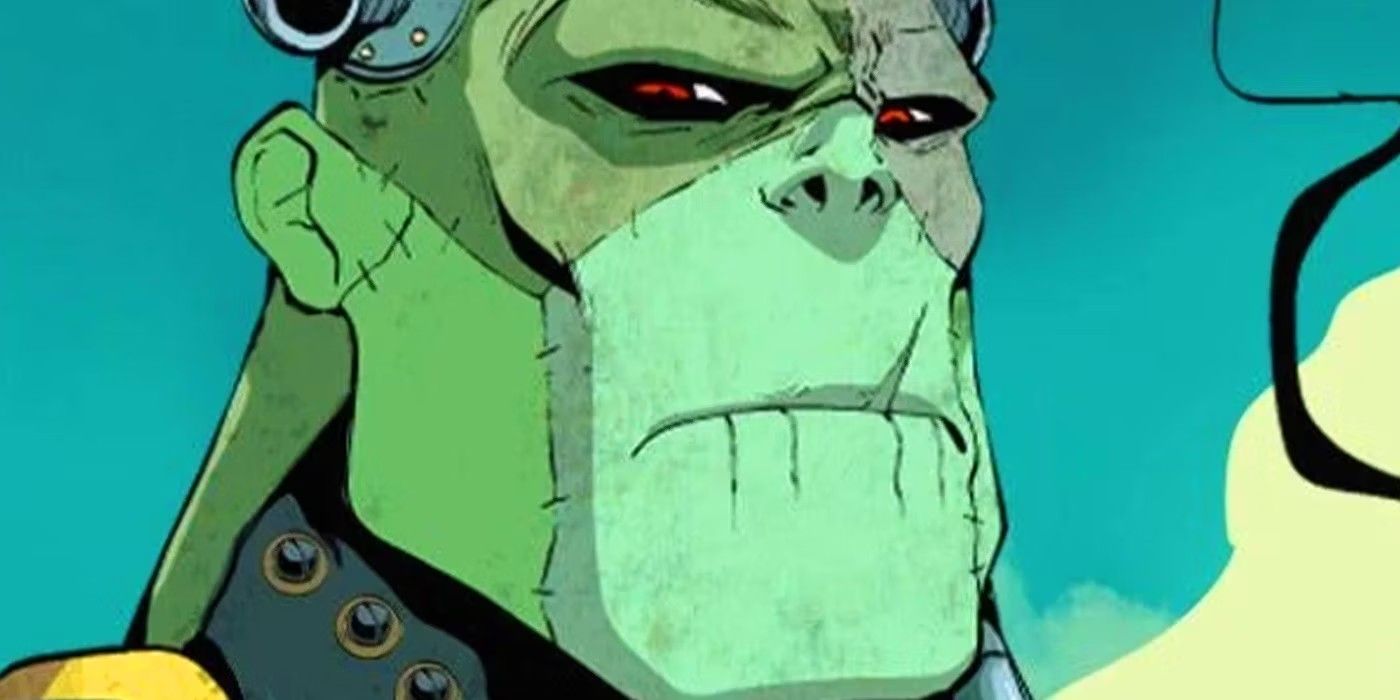 A close-up of Eric Frankenstein from promotional art for DC's Creature Commandos