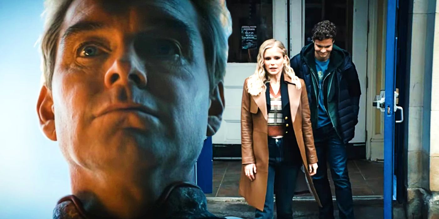 A custom image featuring Homelander, Starlight, and Hughie in The Boys season 4