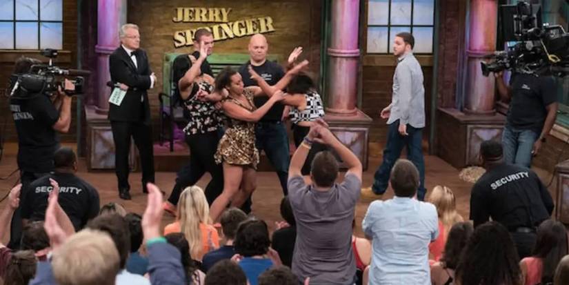 A fight takes place on Jerry Springer