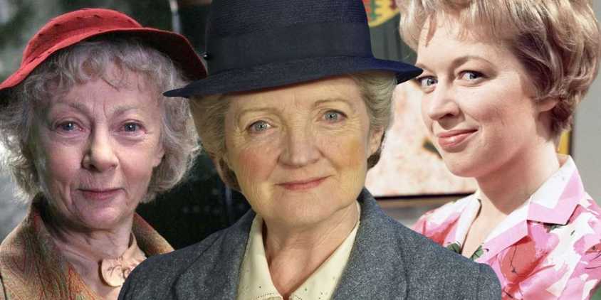 A collage of Miss Marple actors