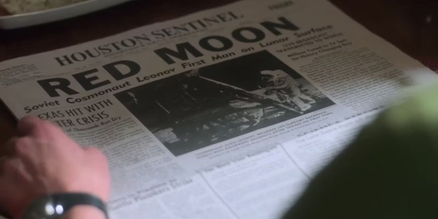 A newspaper in For All Mankind.