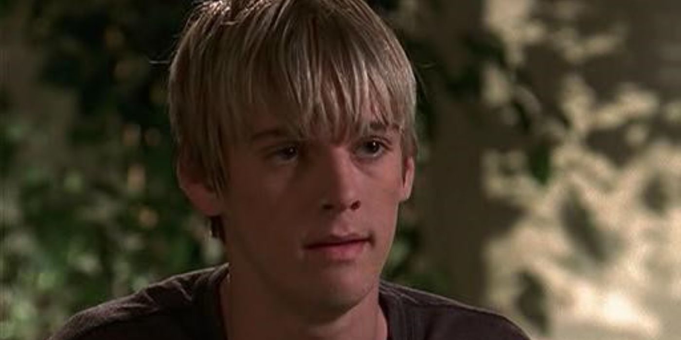 Aaron Carter as Harry looking distraught in 7th Heaven. (1)