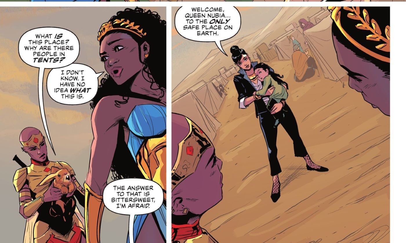 Amazons Attack #3 only safe place on Earth