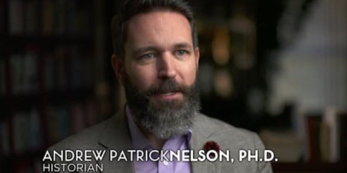 Andrew Patrick Nelson speaking on Into the Wild Frontier.-1