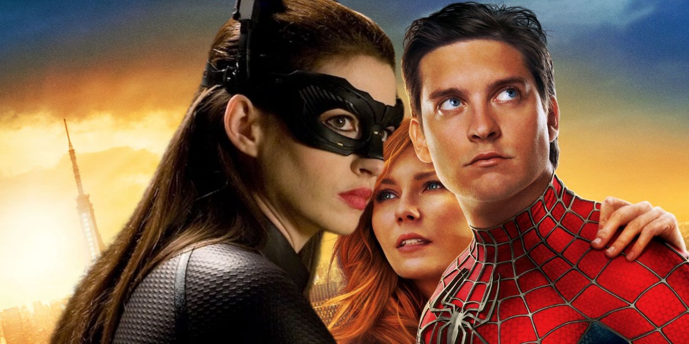 Anne Hathaway as Catwoman with Tobey Maguire as Spider-Man custom news image
