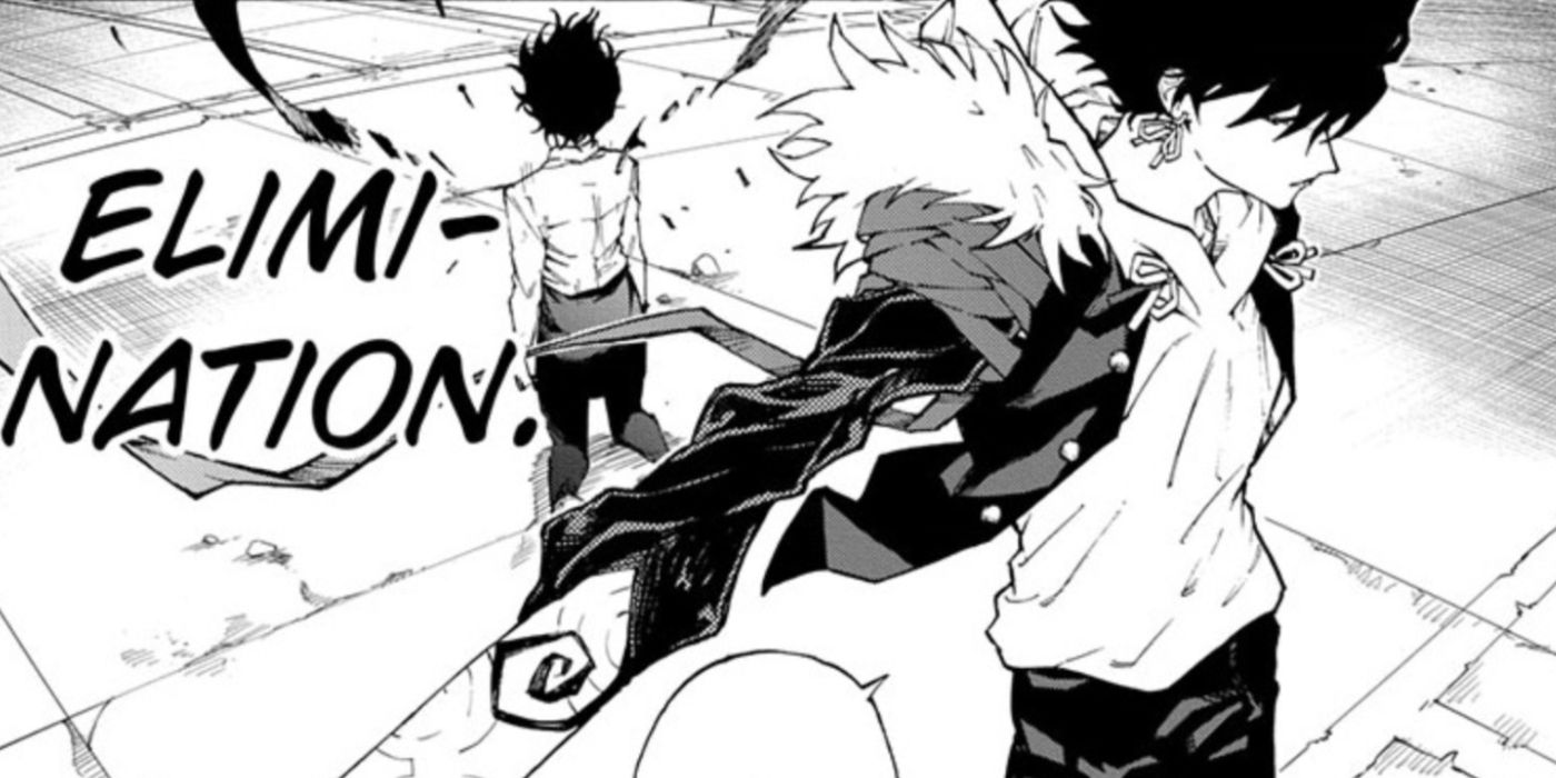 Aoba Kuromori eliminates Kasane in Shadow Eliminators
