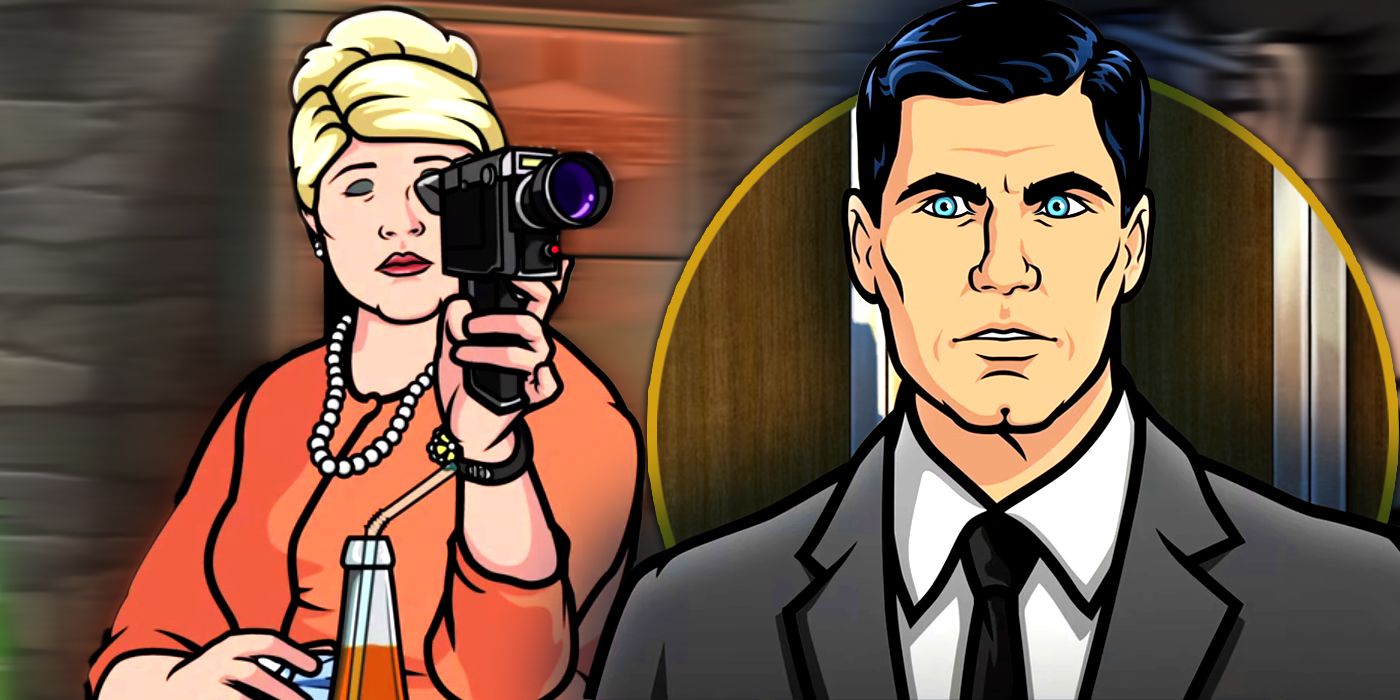 Archer and Pam in The Agency office in Archer Exclusive header