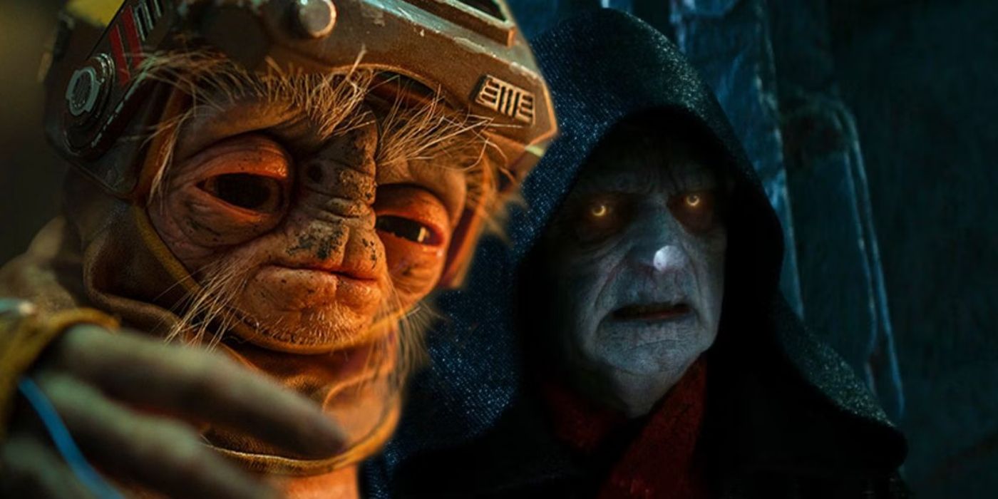 Star Wars' Babu Frik and Emperor Palpatine.