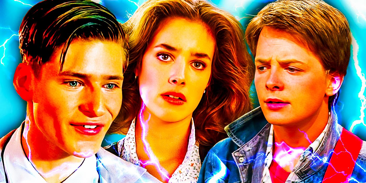 Marty McFly, George McFly, Jennifer Parker from Back to the Future Movies