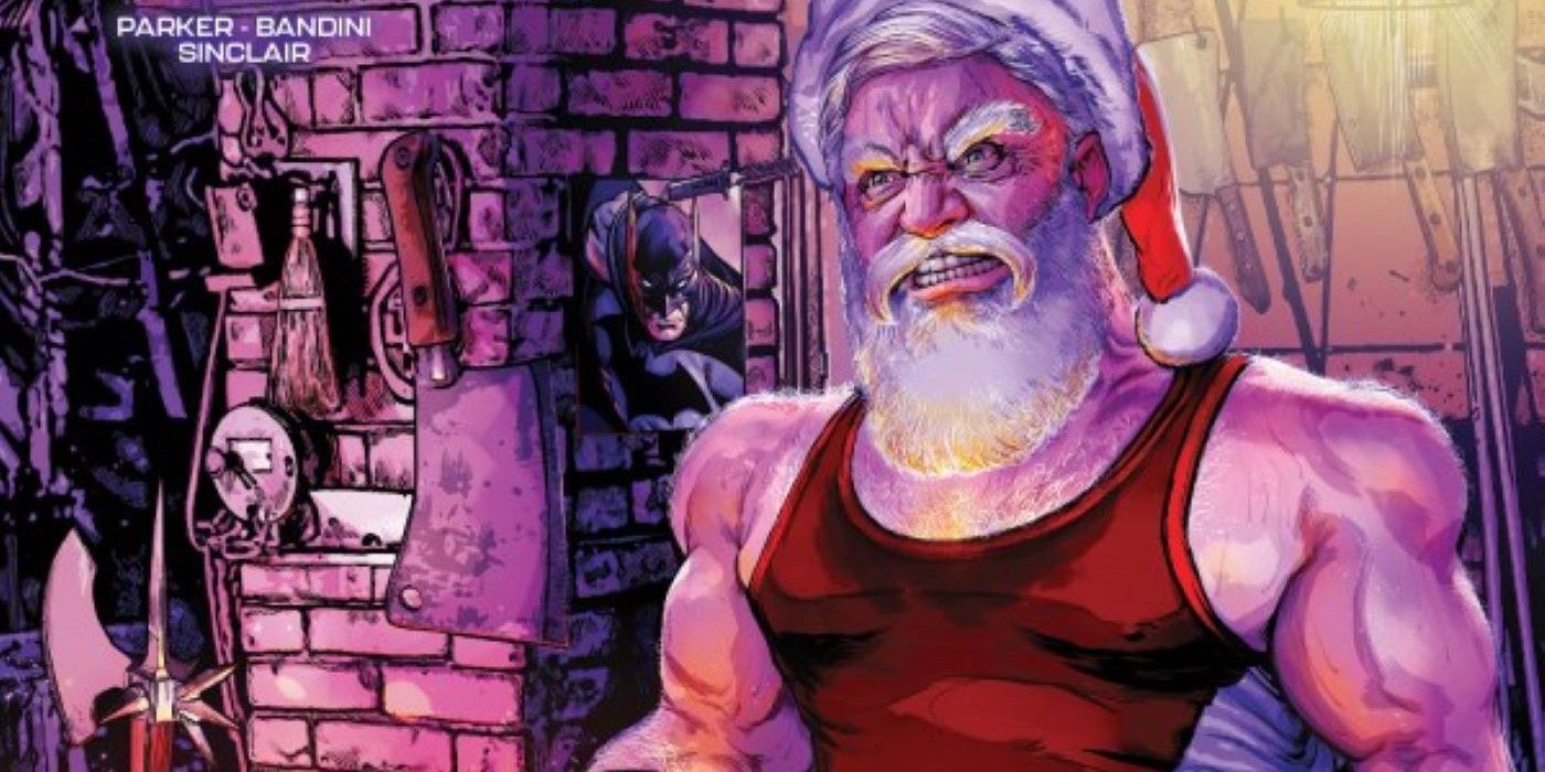 Papai Noel fodão na capa de Batman Santa Claus Silent Knight #1