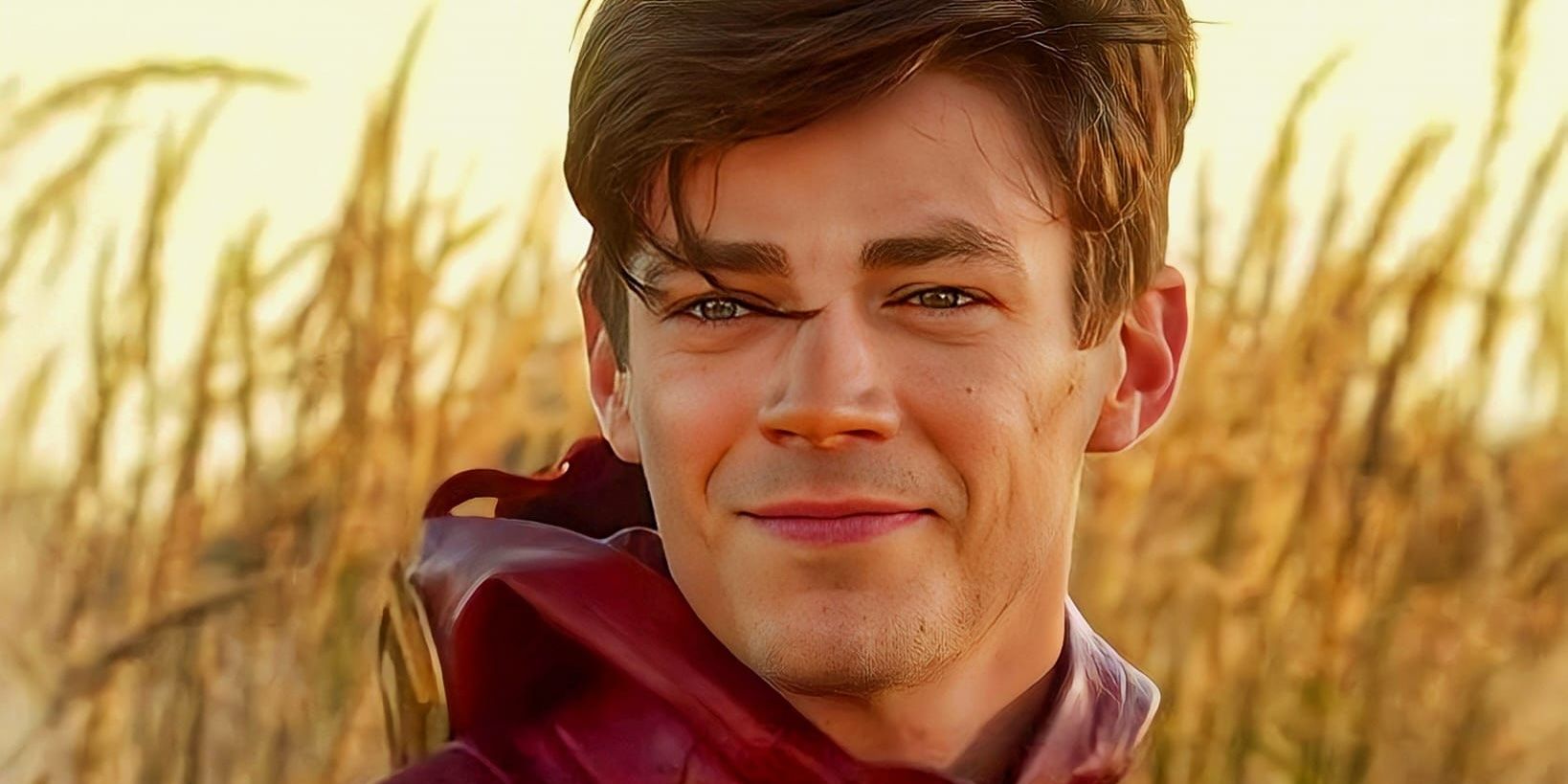 Barry Allen (Grant Gustin) Unmasked Looking Teary Eyed In A Cornfield In The Flash Season 4 Episode 1