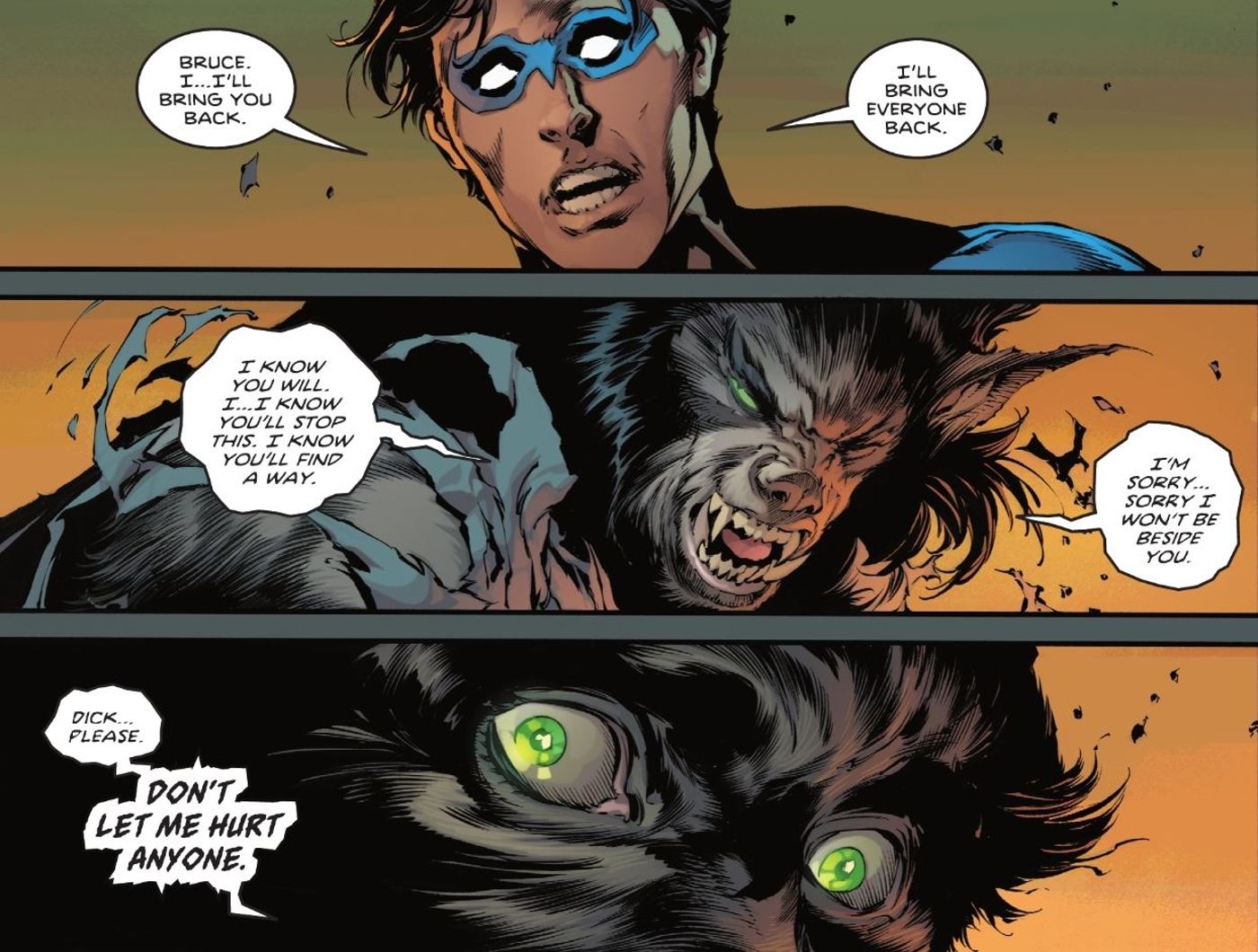 Batman Asks Nightwing to Help Him in Beast World DC