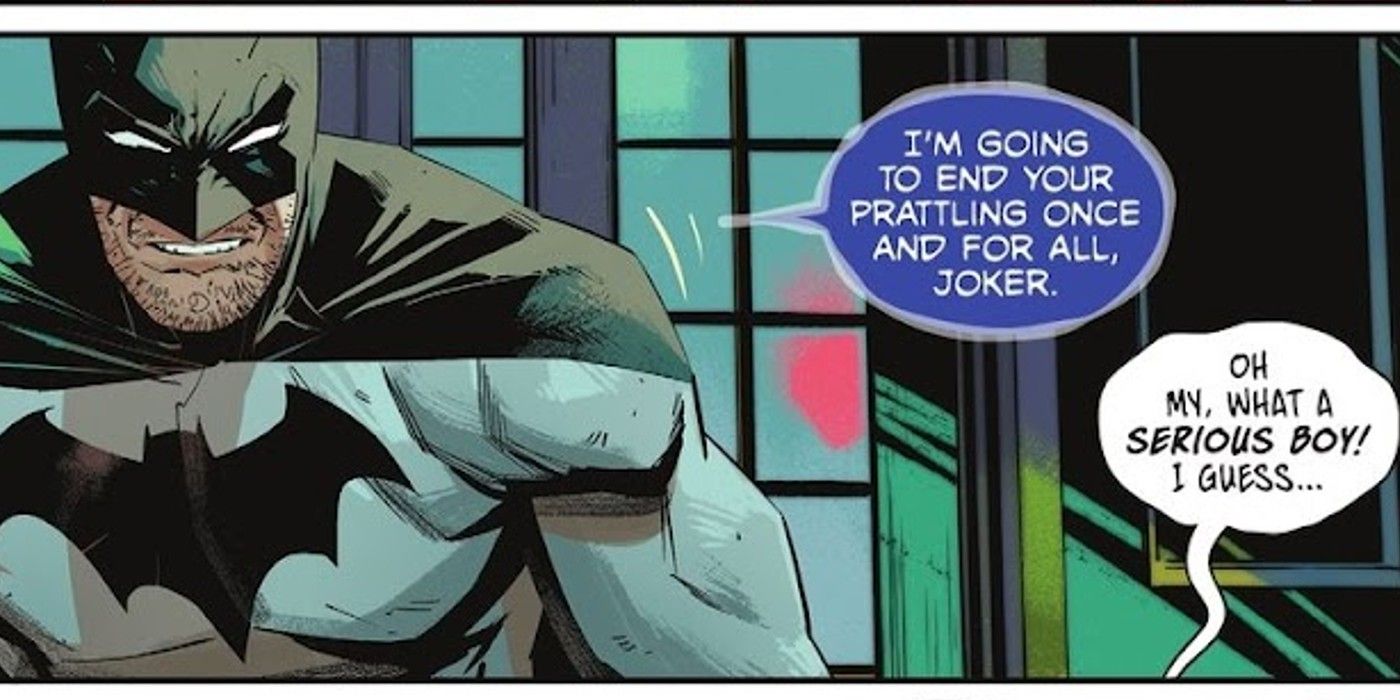 Batman of Zur-En-Arrh threatens The Joker