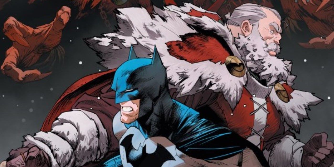 Batman and Santa Claus face off against vampires on Batman/Santa Claus: Silent Knight #2 cover