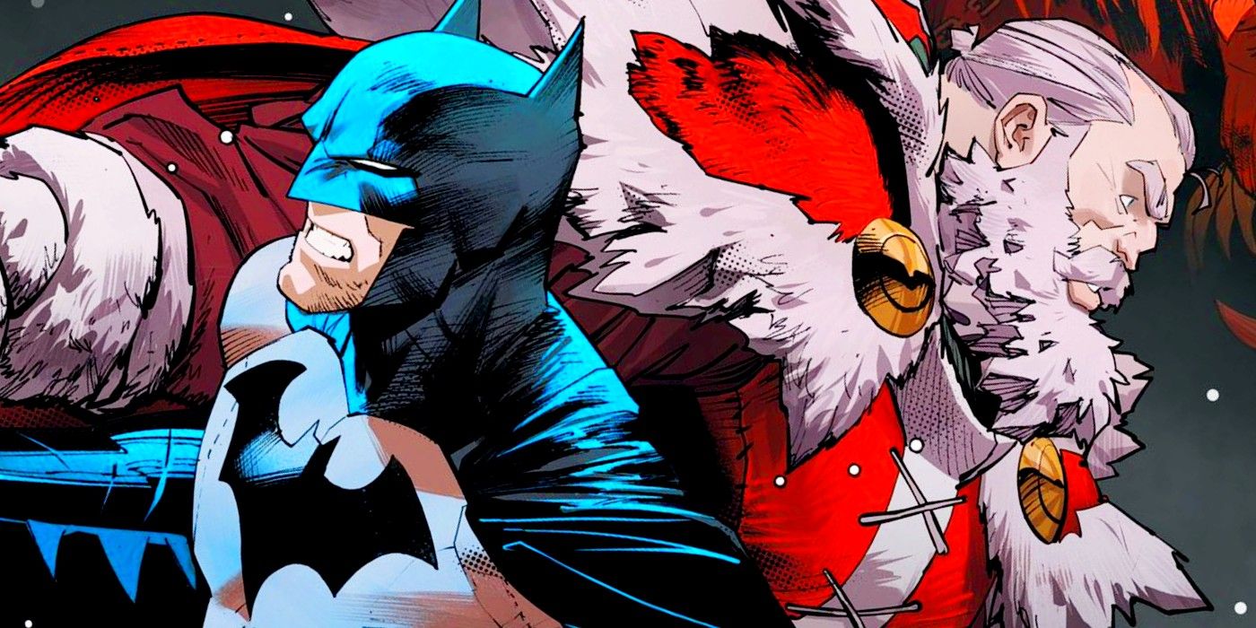 Batman and Santa Claus fight back to back in Silent Knight #2